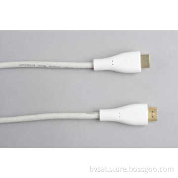 White Single Color 1.4 Hdmi Cable 